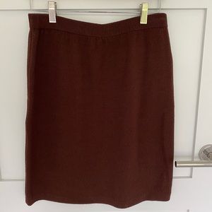 Saint John collection, knit skirt brown